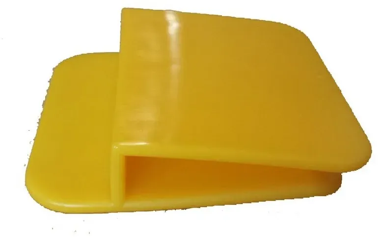200 Stück Kartonklammern Kartonlaschenhalter Kunststoff gelb 7 x 7 x 1,7 cm