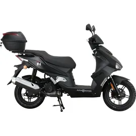 Alpha Motors Mustang FI 50 ccm EURO 5 inkl. Topcase mattschwarz 25 kmh