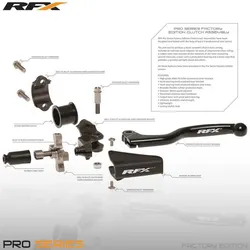 Gummimanschette Kupplungsarmatur RFX Pro schwarz mit RFX Logo