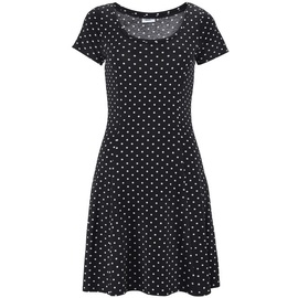 BEACHTIME Sommerkleid Damen schwarz-weiß-gepunktet Gr.34