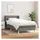 vidaXL Boxspringbett 100 x 200 cm Dunkelgrau