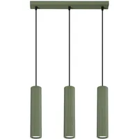Sollux SL.1613 Pendelleuchte KARBON 3L olivgrün