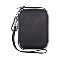 Lacdo Externe Festplattentasche Hard Drive Case für Western Digital WD Elements/WD My Passport Ultra/Seagate Game Drive Portable Drive 2.5" HDD 500GB 1TB 2TB 3TB 4TB 5TB Schutzhülle Stoßfest, Schwarz