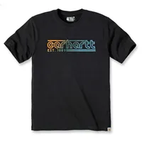 CARHARTT Logo Graphic, T-Shirt - Schwarz/Gelb/Blau - L