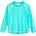 Rash-Guard-Shirt Lang Türkis Batik 110/116