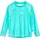 Rash-Guard-Shirt Lang Türkis Batik 110/116