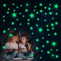 840 Stück Leuchtsterne Kinderzimmer, Sternenhimmel Aufkleber, Leuchtsterne Selbstklebend, Sterne, Im Dunkeln Leuchtende Aufkleber für Die Decken- Und Wanddekoration Im Kinderzimmer