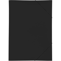 Pagna 21638-01 Gummizugmappe PP 3 Einschlagklappen, A3 schwarz