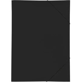 Pagna 21638-01 Gummizugmappe (PP) 3 Einschlagklappen, A3 schwarz