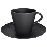 Villeroy & Boch Manufacture Rock Kaffeetasse mit Untertasse Geschirr