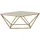 Beliani Couchtisch Beige Gold 80 x 41 x 80 cm