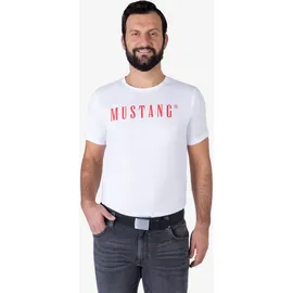 Mustang Koppelgürtel Leder 4 cm schwarz 90