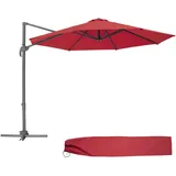 Tectake tectake® Sonnenschirm, Ø 300 cm, Sonnen- Sichtschutz, Sonnenschirme