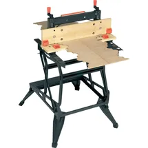 Black & Decker Werkbank Holz/Metall schwarz klappbar