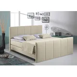 Home Affaire Boxspringbett »Portland«, in 3 Breiten, 3 Matratzenarten und 2 Härtegraden, incl. Topper beige