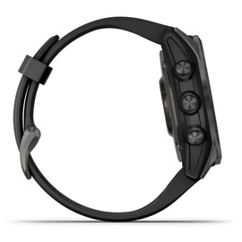 Garmin Fenix 7S Solar schiefergrau mit schwarzem Armband