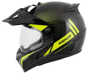 Nishua Enduro Carbon Enduro-Helm gelb XL