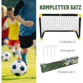 Umbro Fußballtor Schwarz/Gelb 90 x 59 x 61 cm