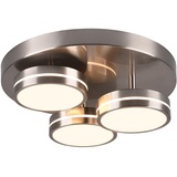 Trio Leuchten Led-Deckenleuchte, Nickel matt