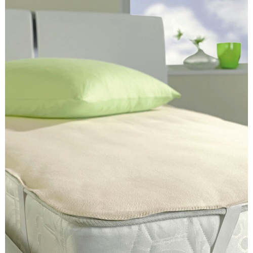 IBENA Matratzenschutz »IBENA VITA PURE«, Baumwolle, rohweiß - beige