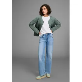 LAURA SCOTT Steppjacke LAURA SCOTT, Damen, Gr. 34, grün (dunkel grau grün), Web, Obermaterial: 100% Polyester. Futter: 100% Polyester.