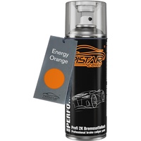 TRISTARcolor 2K Bremssattellack Energy Orange Spraydose Sprühdose Spritzlack Sprühlack 400ml schnelltrocknend