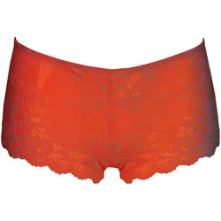 Hipster AFTER EDEN "DAISY", Damen, Gr. XL, orange, Obermaterial: 88% Polyamid, 12% Elasthan. Zwickel: 100% Baumwolle, unifarben, körpernah, Unterhosen, mit floraler Spitzendetail