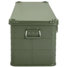 AluBox Aluminium 159 Liter Olivgrün abschließbar