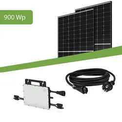 Balkonkraftwerk Set 900 Wp HMS-800W-2T Wechselrichter Trina Solar Modul 450Wp
