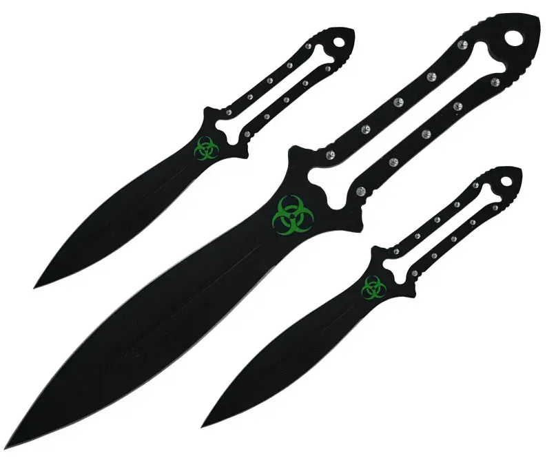 Zombie Dead Wurfmesserset 3 tlg.
