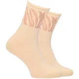 TAMARIS Zebra Socken 2er Pack Beige 35-38