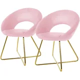 2er Set Esszimmerstühle Stühle Polsterstühle Wohnzimmerstühle Küchenstühle Samt