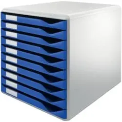 LEITZ Schubladenbox 10 Laden blau 5281-00-35