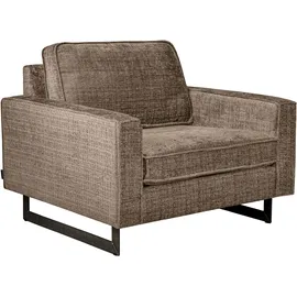 Home Affaire Loveseat Pinto Cord 105 x 85 x 97 cm Braun mit Keder