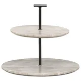 houseproud Etagere "Float" in Beige - Ø 30 cm