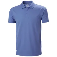 HELLY HANSEN Herren Polohemd Steinblau Kurzarm Klassisch Fitted L
