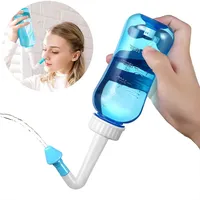 Nasenspülung, Nasendusche Flasche 300ml Neti Pot Sinus Kit für Erwachsene und Kinder-Blau