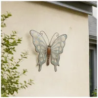 Hti-Living Metall Wanddekoration Schmetterling 44x35 cm dekorativ Vintage Look