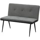 Hti-Living Polsterbank Joschka Anthrazit/Grau 112 x 40 x 48 cm