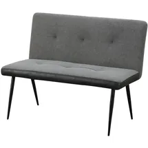 Hti-Living Polsterbank Joschka Anthrazit/Grau 112 x 40 x 48 cm
