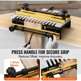 Vevor Zinkenfräsgerät, Zinkenfräse Fräse Schwalbenschwanzfräse 12,7mm Schablone