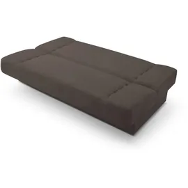 e-meubles Möblo Schlafsofa Braun, Holz, 192x85x92 cm, Wohnzimmer, Sofas & Couches, Schlafsofas