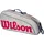 Wilson Junior 3 Tennistasche - Grey Eqt / New Red - One Size