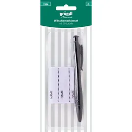 Gründl Wäschemarkierset 30 Labels weiß