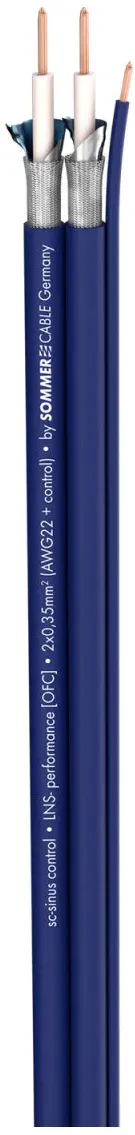 Instrumentenkabel SC-Sinus Control; 1 x 2 x 0,35 mm2; 1 x Control; PVC; 15 x 6,2 mm; blau