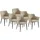 vente-unique Polsterstuhl Mialov Kunstleder beige 6er Set