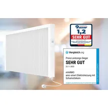 Evarmo areo smart Flächenspeicherheizung 2600 Watt digitales Thermostat mit LCD-Display