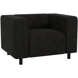 s-style möbel Sessel Gustav Cord 1 x 1 x 1 cm Schwarz