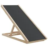 vidaXL Hunderampe Grau 100x40 cm Massivholz Tanne