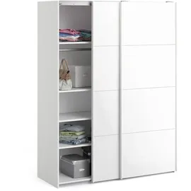 VCM Veto B150 cm) 2 Türen weiß und weiß hochglanz.